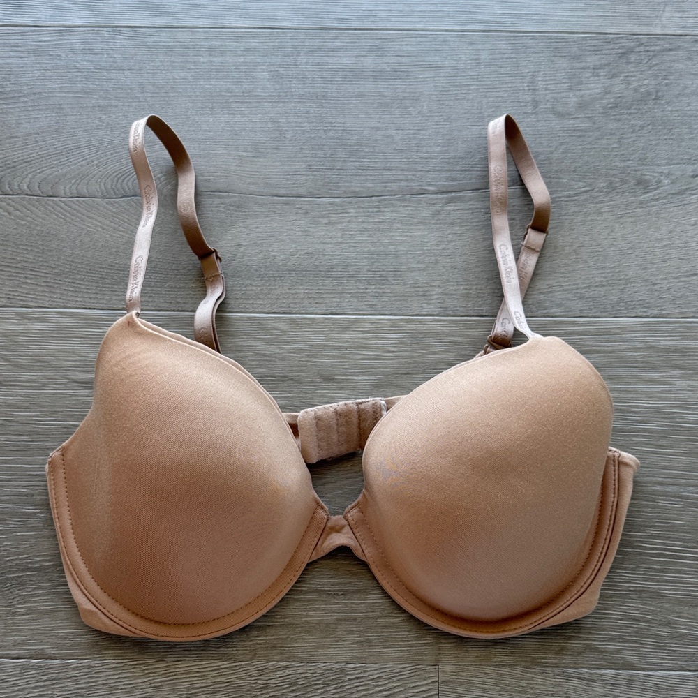 Calvin Klein Nude Beige Lightly Lined Bra
